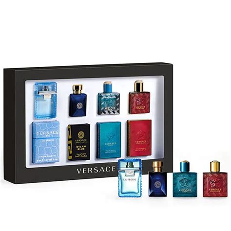 versace men gift|miniature men's aftershave sets.